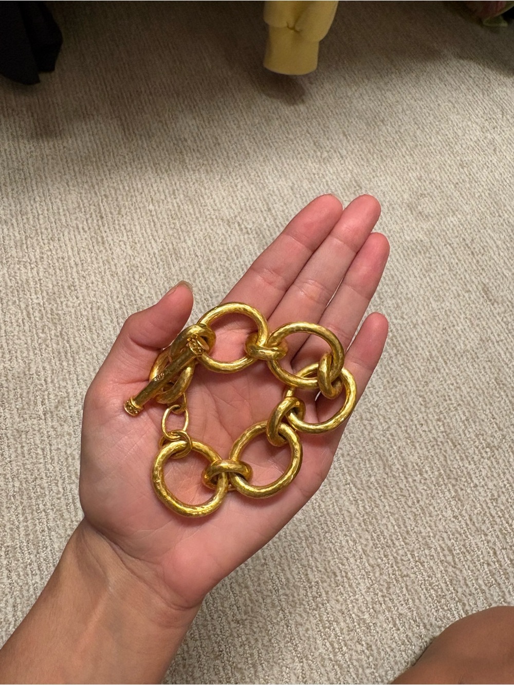 Julie Voss Cannes Gold Link Bracelet - new without tags